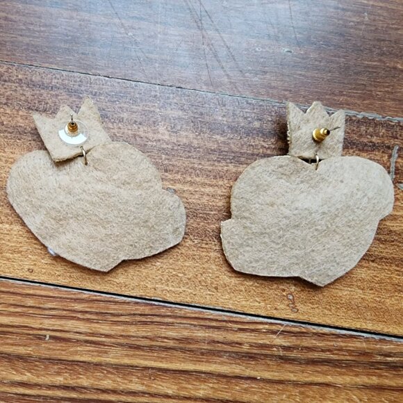 Claire's Birthday Queen Beaded Embroidered Earrings - Picture 5 of 14